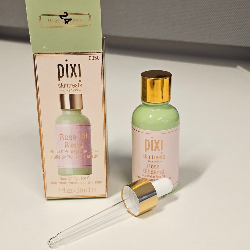 NEW PIXI Rose Oil Blend Nourishing Face Oil with Rose Pomegranate Oils Boxed